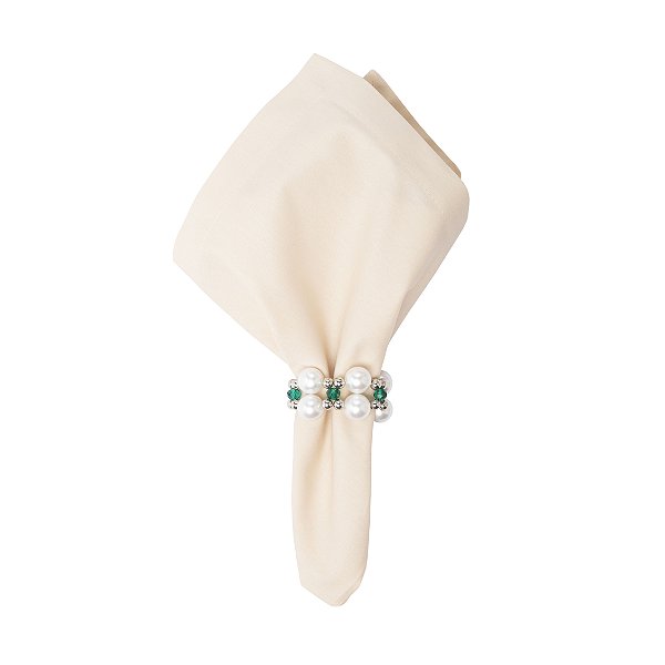 Porta-Guardanapo Duplo Verde e Branco