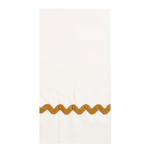 Toalha de Papel  para Lavabo Descartável- Onda Dourada
