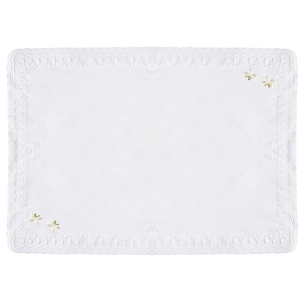 Jogo Americano de Papel  Descartável Decorado - Borboleta Marfim