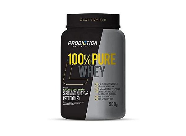 PRO 100% PURE WHEY POTE (900G) PROBIÓTICA