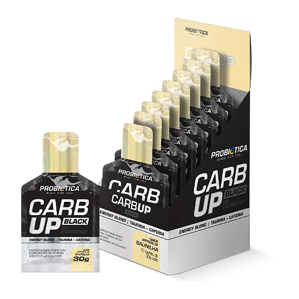 PRO CARB UP GEL BLACK (10 SACHÊS DE 30G) PROBIÓTICA
