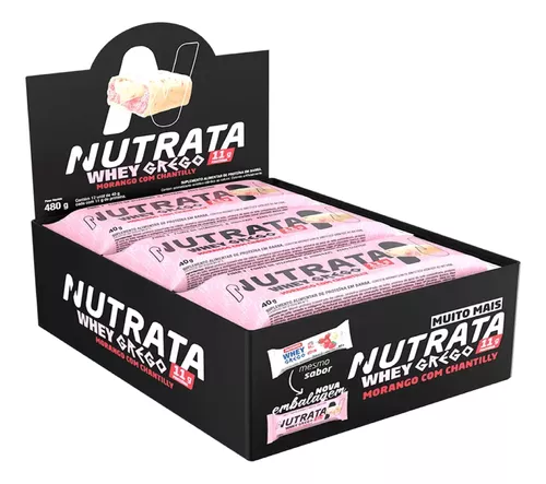 NUTRATA BAR WHEY GREGO CX12 40G