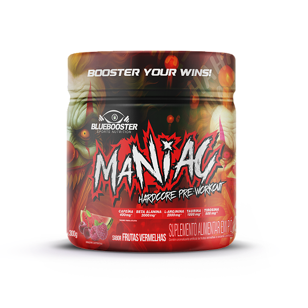 BLUEBOOSTER - MANIAC HARDCORE PRE-WORKOUT  300g