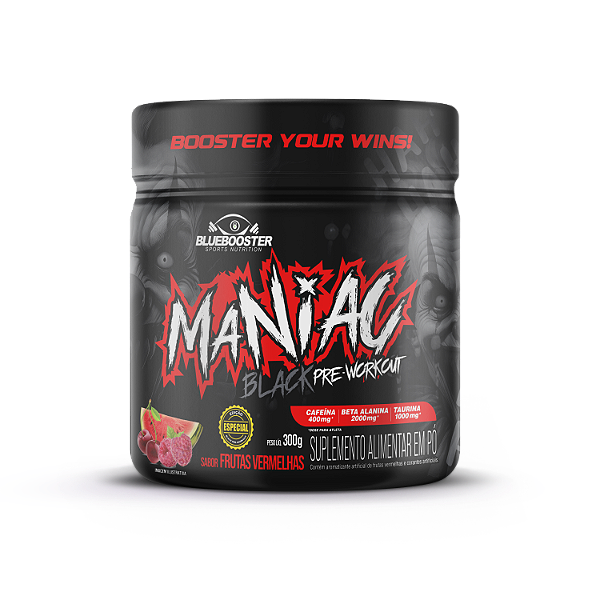 BLUEBOOSTER - MANIAC BLACK PRE-WORKOUT DOSE 5g
