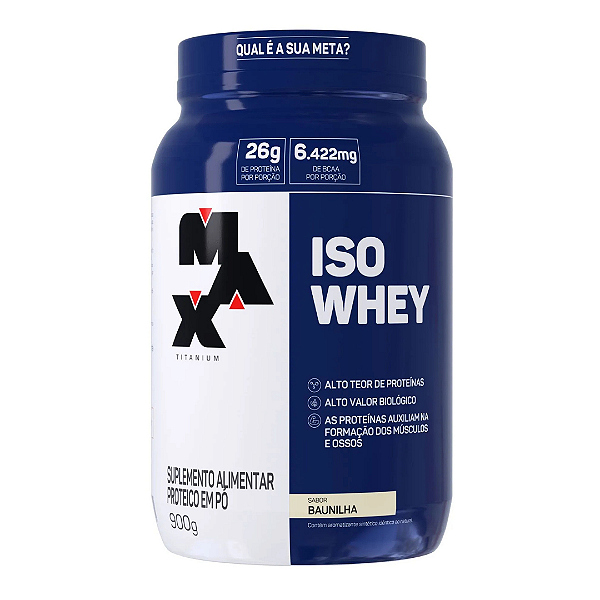 MAX ISO WHEY 900G BAUNILHA