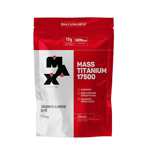 MAX MASS 17500 3KG MORANGO