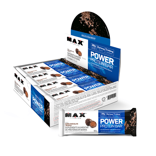 SITE MAX POWER BAR CX 8X90G CHOCO TRUNFADO