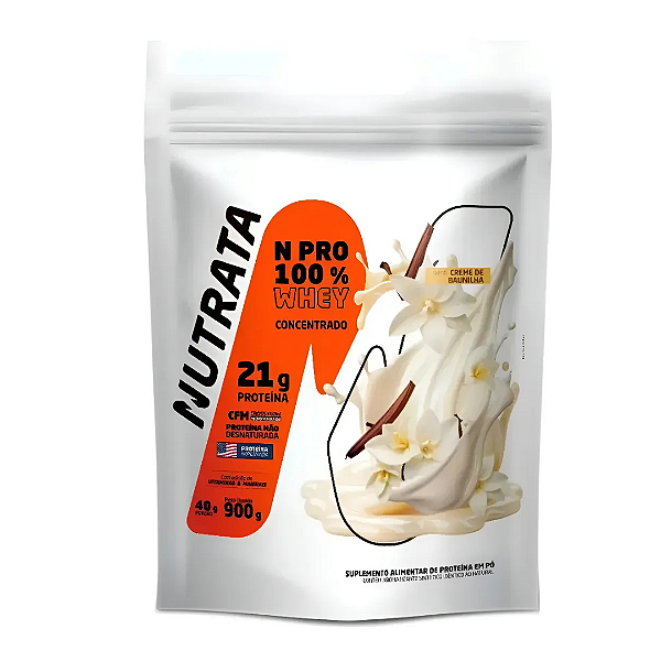 NUT PROTEINA NPRO WHEY BAUNILHA REFIL 900 G