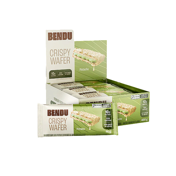 SITE BENDU Crispy Wafer Pistache CX 12X40G