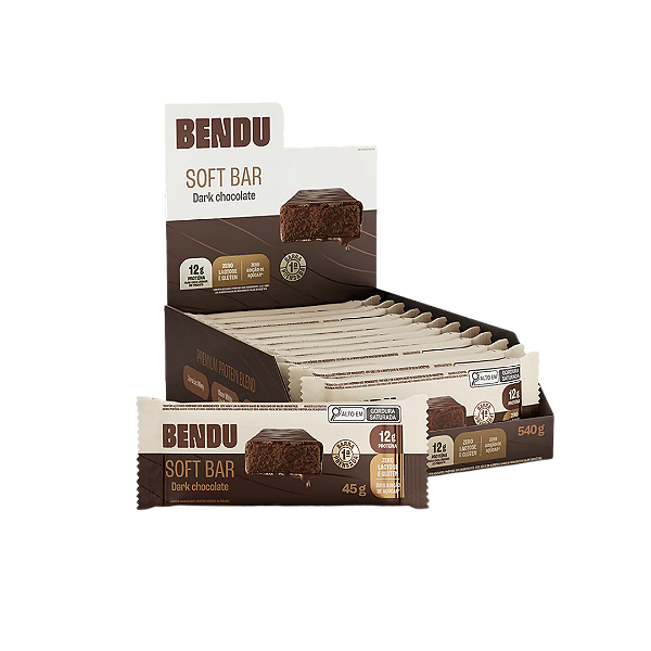 SITE BENDU Soft Bar Dark Chocolate CX 12X45gr