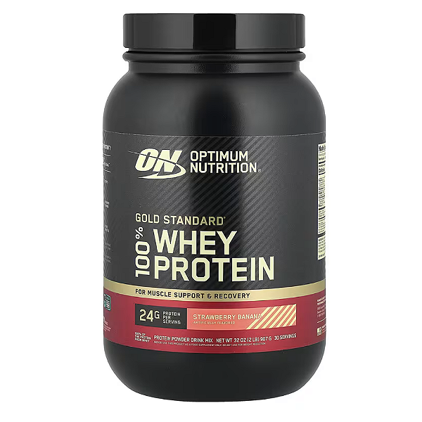 ON WHEY GOLD 907G MORANGO COM BANANA