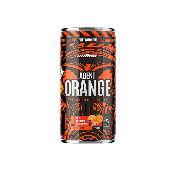 NM AGENT ORANGE ENERGY DRINK TANGERINA COM MORANGO 269ML LATA
