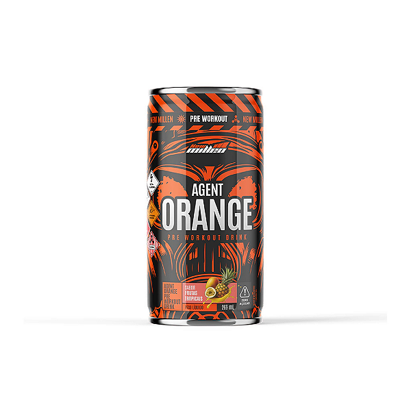 NM AGENT ORANGE ENERGY DRINK FRUTAS TROPICAIS 269 ML LATA