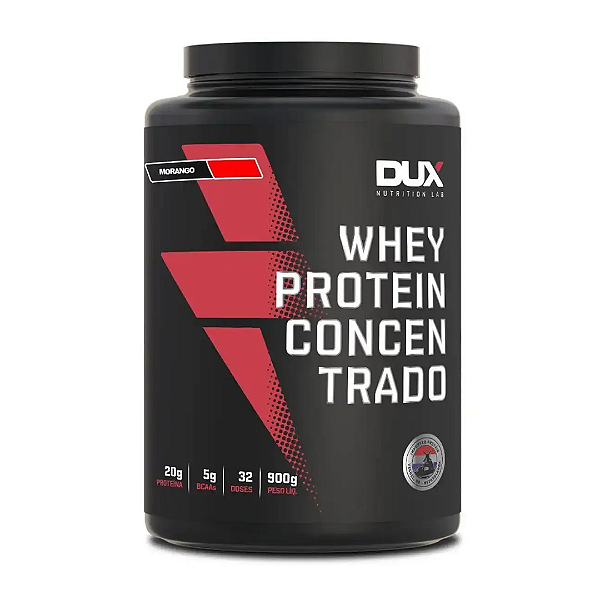 DUX WHEY PROTEIN CONCENTRADO 900G - MORANGO