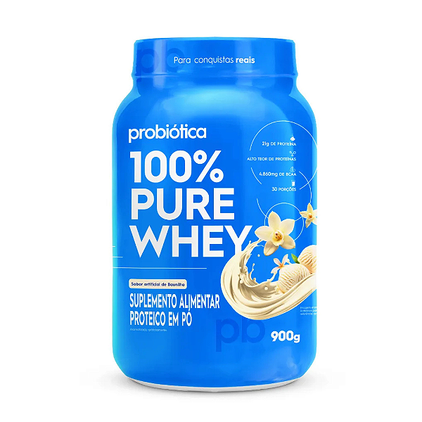 PRO 100% PURE WHEY POTE 900G SABOR BAUNILHA