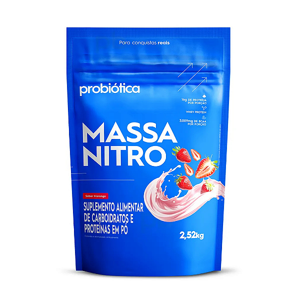 PRO MASSA NITRO 2,5KG MORANGO