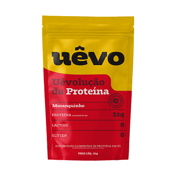 UEVO PROTEINA EM PO MORANGO 1KG