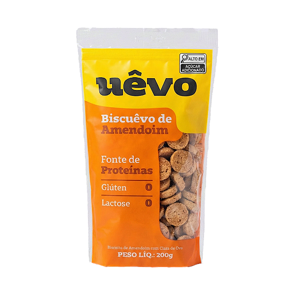 UEVO BISCOITO PROTEICO AMENDOIM 200g