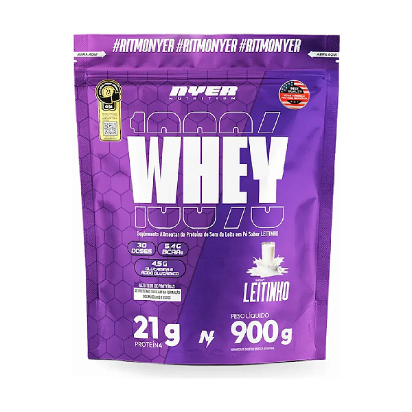 NYER WHEY PROTEIN REFIL 900G LEITINHO