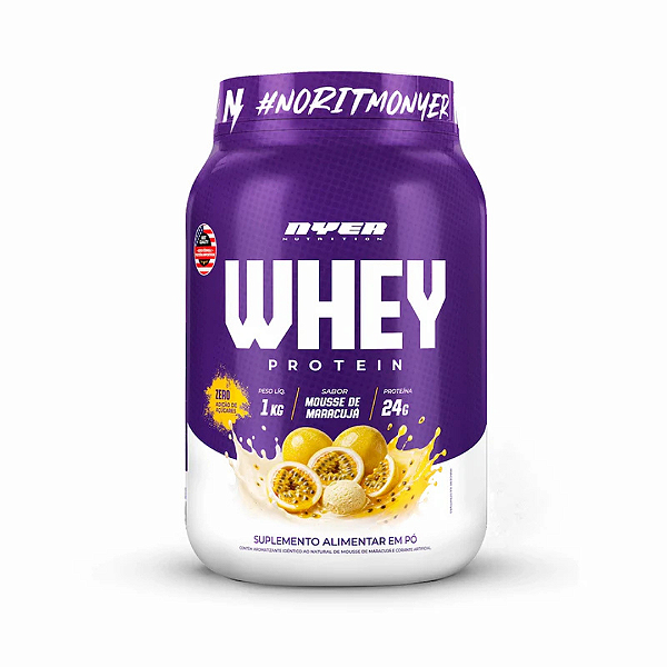 NYER WHEY GOURMET POTE 1KG MIUSSE DE MARACUJA