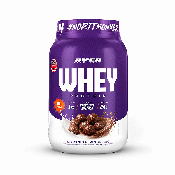 NYER WHEY GOURMET POTE 1KG CHOCOLATE MALTADO