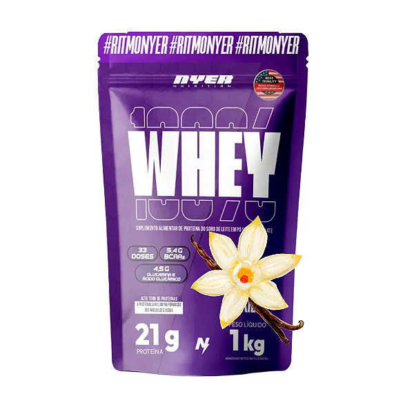NYER WHEY PROTEIN REFIL 1KG BAUNILHA