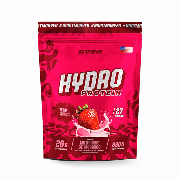 NYER HYDRO PROTEIN REFIL 820G MORANGO