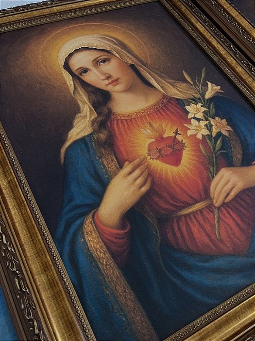 Imaculado Coração de Maria II - Quadro em tela Canvas