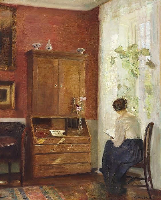 Interior com roupas de baixo custo e vinhedos - Carl Holsøe