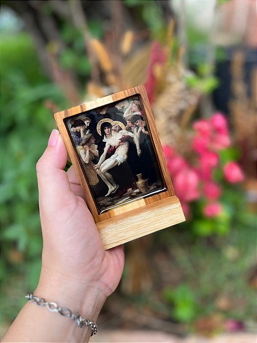Mini ícone resinado - Pietá (Bouguereau)