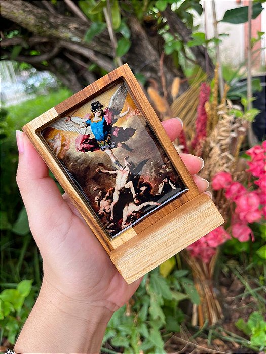 Mini ícone resinado - São Miguel Arcanjo