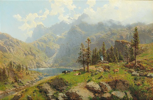 Lago Murgsee em Glarus, Suíça - Robert Schultze
