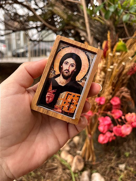Mini ícone resinado - Pantokrator