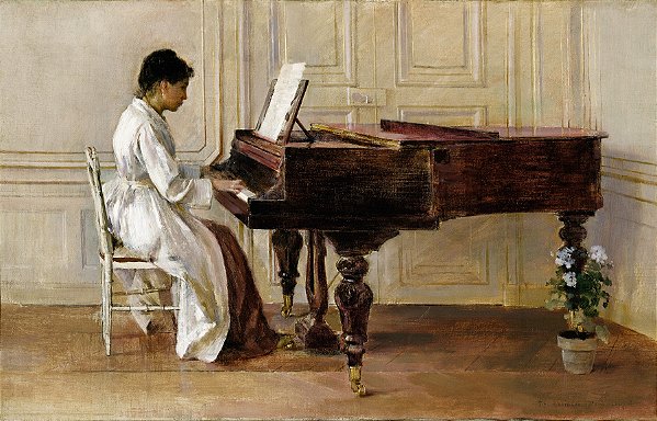 Ao Piano (1887) - Theodore Robinson
