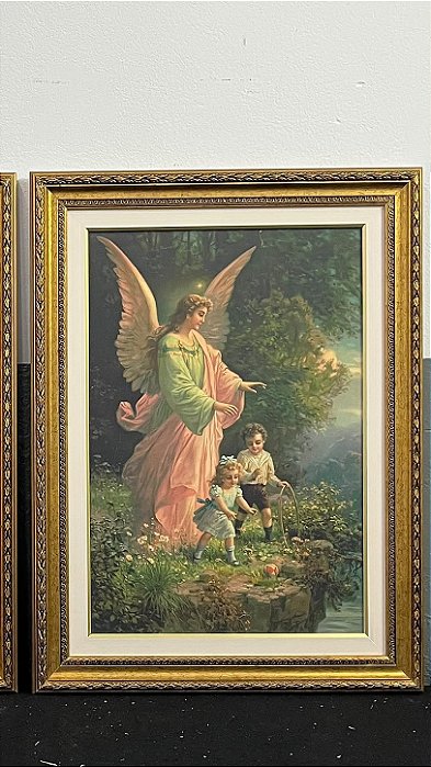 Quadro Canvas - Anjo da Guarda - 77cm alt (modelo foto)