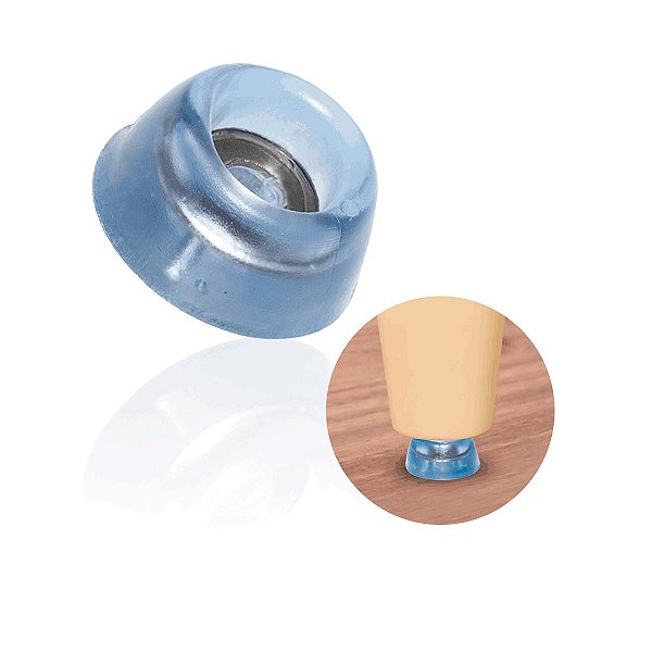 Sapata De Silicone 28mm Com Arruela Reforço Para Móveis