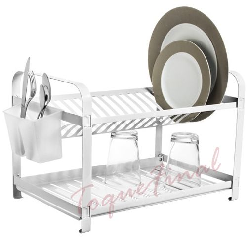 Escorredor Louca Inox 12 Pratos Cozinha Porta Talher Bandeja