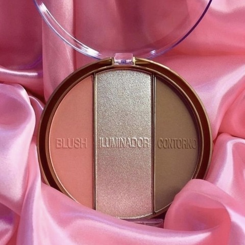 PALETA MULTI FACE BLUSH,ILUMINADOR E CONTORNO - FEBELLA MF50110