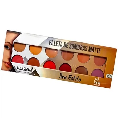 Paleta de Sombras Matte 12 Cores Seu Estilo - Ludurana