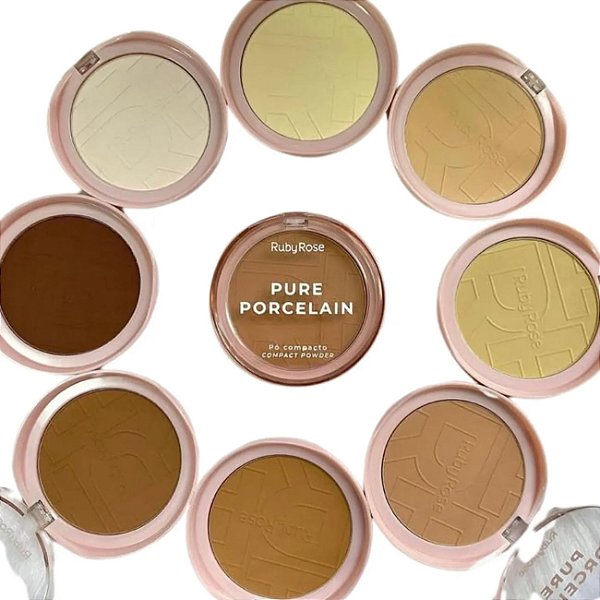 Pó Compacto- Pure Porcelain- Ruby Rose