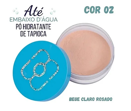 PÓ HIDRATANTE DE TAPIOCA ATÉ EMBAIXO D’AGUA MARIA MARGARIDA - COR 02