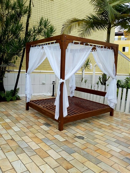 Cama Balinesa em Madeira - LUXO !! - Merco Comercial