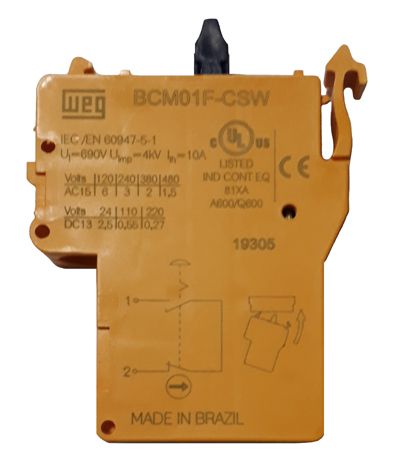 BCM01F-CSW BLOCO DE CONTATO 1NF 13262011 WEG