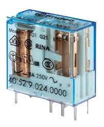 40.61.7.024.0000 MINI RELÉ PARA PCI 1 CONTATO REVERSÍVEL 24 VDC FINDER