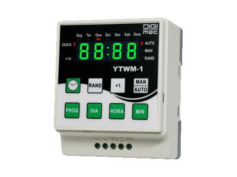 DTWM-1 INTERRUPTOR HORÁRIO MICROPROCESSADO DIARIO/SEMANAL 1 SAÍDA DIGIMEC