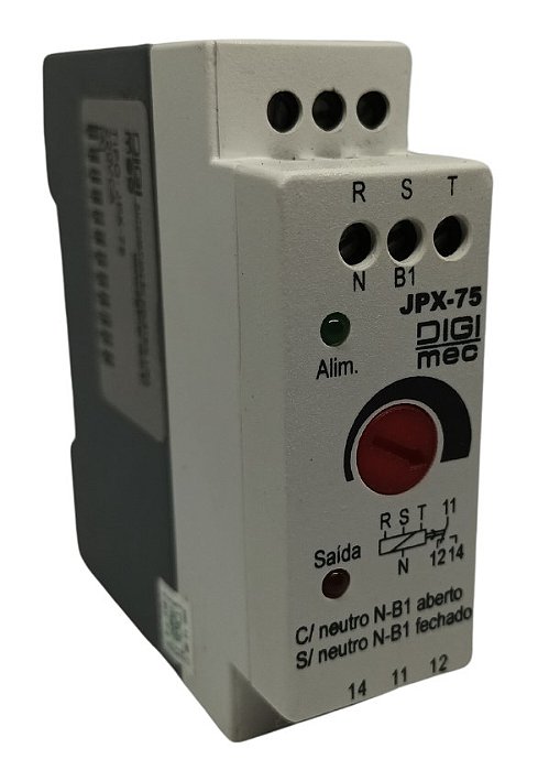 JPX-75 RELÉ DE SEQUÊNCIA E FALTA DE FASE DIGIMEC