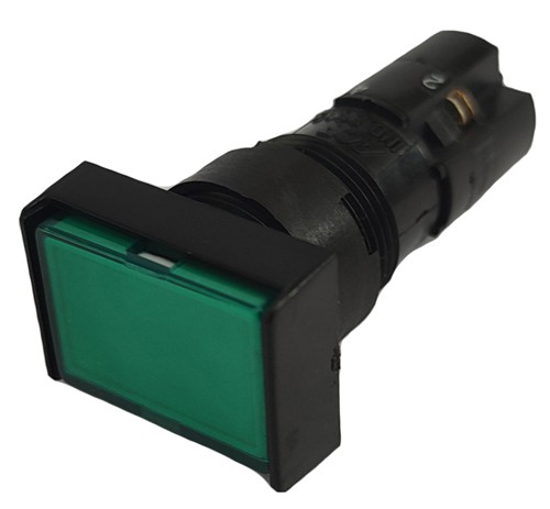 LU002/15 BOTÃO 16MM RETANGULAR FACEADO IMPULSO 2NA+2NF VERDE 11600215 SCHMERSAL