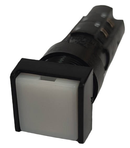 LU202/12 BOTÃO 16MM QUADRADO FACEADO IMPULSO BRANCO 2NA+2NF 11601112 SCHMERSAL