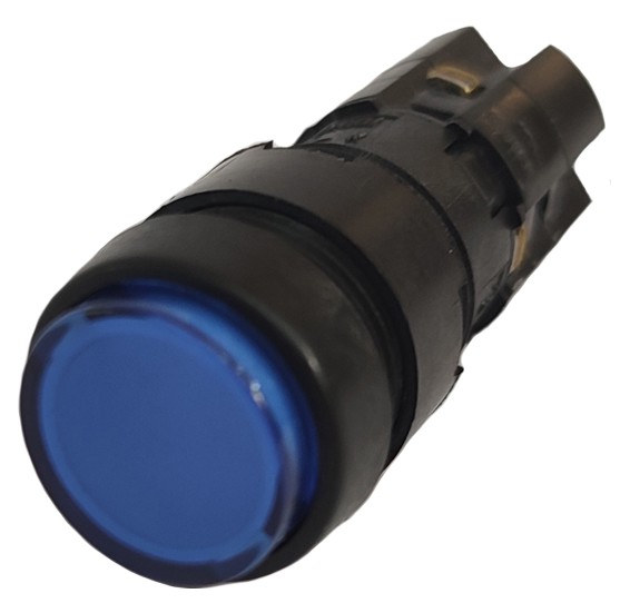 LU501/16 BOTÃO REDONDO SALIENTE 16MM COM RETENÇÃO 1NA+1NF AZUL 11604016 SCHMERSAL