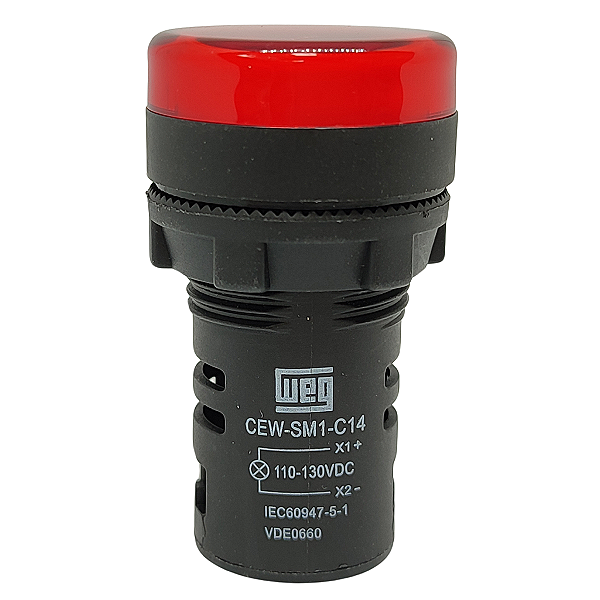 CEW-SM1-C14 SINALEIRO MONOBLOCO VERMELHO 22MM 10046545 WEG